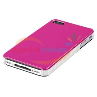 19 Accessory Bundle Pack Kit Pink Case Skin Cover For iPhone 4 4G 4S 
