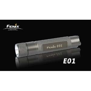  Fenix E01 Mini LED Keychain Flashlight, Olive, 10 Lumens 