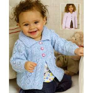  Snuggly Cabled Swing Jacket (#1780): Arts, Crafts & Sewing