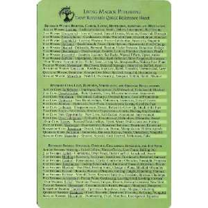 Tarot Reversals Quick Reference Sheet   Living Magick (Living Magick)