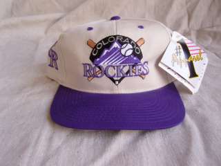 REAL Vtg NWT 90s COLORADO ROCKIES SNAPBACK CAP NEW Hat DS NOS ti$a NEW 