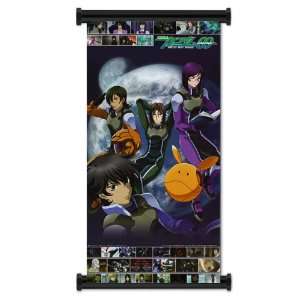  Mobile Suit Gundam 00 Group Anime Fabric Wall Scroll 