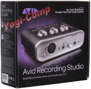 Audio Avid Fast Track Audio USB Recording Studio w/ Pro Tools SE NEW 