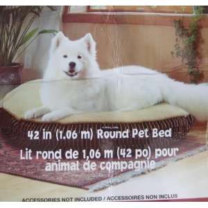  42 Round X 12 Deep Luxurious Pet Bed: Pet Supplies