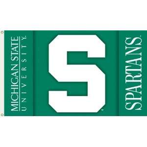  Michigan State Spartans Double Sided 3x5 Flag: Sports 