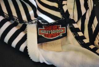 NAVY stripes FRENCH CUT cotton lycra HARLEY DAVIDSON rocker leotard 