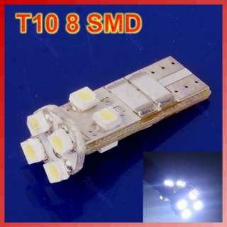 New T10 8 SMD LED 1206 Auto Car Canbus Indicator Light Lamp Blub White 