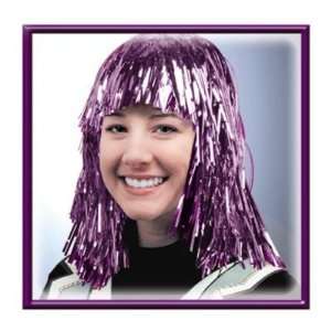  Beistle 60200 PL   Gleam N Wear Party Wig   Purple  Pack 