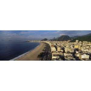 High Angle View of the Beach, Copacabana Beach, Rio De Janeiro, Brazil 