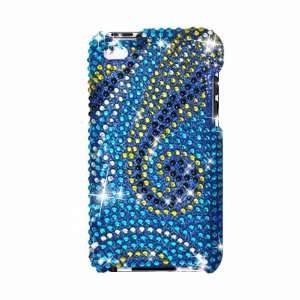  Large Wave Blue With Full Rhinestones Faceplate Hard 