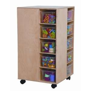  Wood Designs 61401 Space Saver Cubby Spinner with Clear 