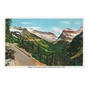  Glacier National Park, Montana, Scenic View along the Going 