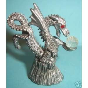   Spoontiques Pewter Hudson Fantasy Dragon Eyes on Fire: Everything Else