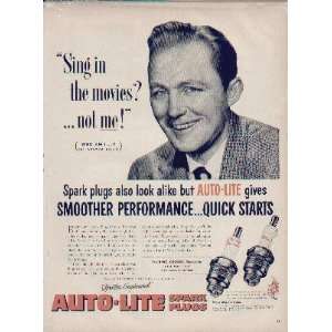   frequently confused with Bing. .. 1952 Auto Lite Spark Plugs Ad