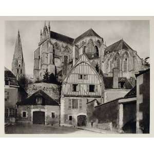  1927 Auxerre Eglise Church St. Germain France Hurlimann 
