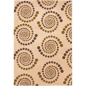  KAS Moda Spirals Ivory 6940 33 x 411 Area Rug