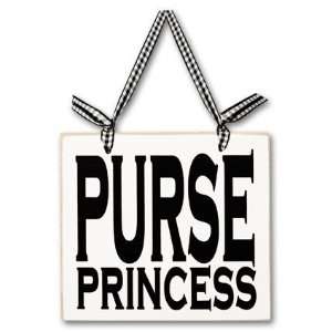  Purse Princess, Wood Sign, 6x6: Home & Kitchen