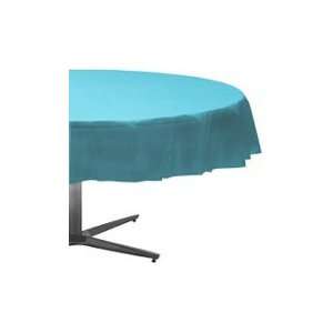   Teal 6 Pack 84 Round Plastic Table Cover #7211.: Everything Else
