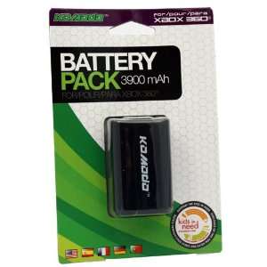  Xbox 360   Battery   Rechargable Battery Pack   Black 