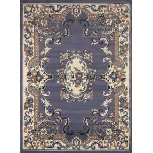   Blue Floral Medallion 19 x 72 Runner Rug (7083)