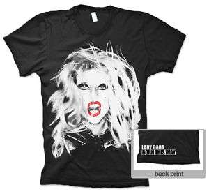 LADY GAGA BORN THIS WAY FACE T shirt 27 colours unisex  
