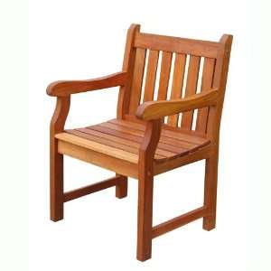   Chair, Natural Wood Finish, 25 by 24 by 36 Inch: Patio, Lawn & Garden