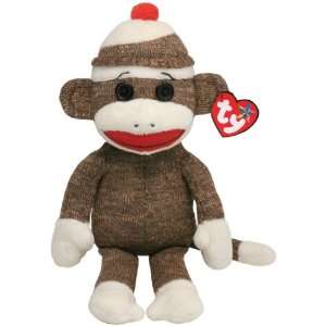  Ty Beanie Buddies Socks Monkey (Brown): Toys & Games