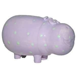  Hippo Piggy Bank: Light Purple: Home & Kitchen