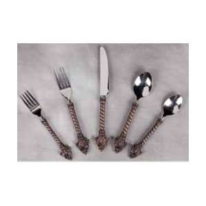    Gracios Goods 5pc Fleur De Lis Flatware Set