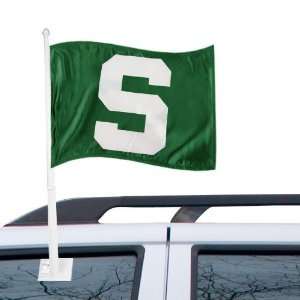    NCAA Michigan State Spartans Green Car Flag: Sports & Outdoors