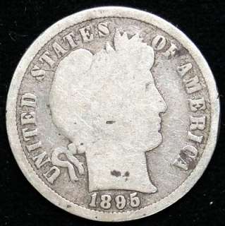 1895 Barber Dime, Key Date  