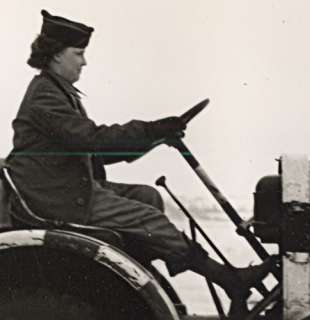 Maine WWII Woman Driving Jeep US Army Airfield Presque Isle Photo 1943 