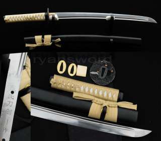 Hand forged Japanese Samurai Katana Wakizashi sword Carbon Steel 
