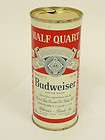 A1+ 1950s Budweiser Half Quart 16oz 5 City Beer Can Flat Top Tavern 