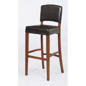  SONORA 30 STATIONARY BLACK LEATHER BARSTOOL