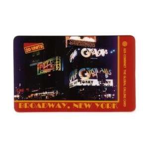 Collectible Phone Card AZA CommNET   20u New York At Night   Broadway