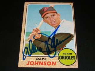 Orioles Dave Johnson Auto Signed 1968 Topps #273 JSA R  