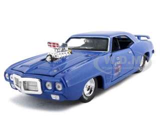 1969 PONTIAC FIREBIRD BLUE PRO STREET 1:24 DIECAST CAR  
