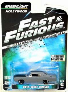 1970 Dodge Charger Doms Fast & Furious 1:64 Scale Greenlight 