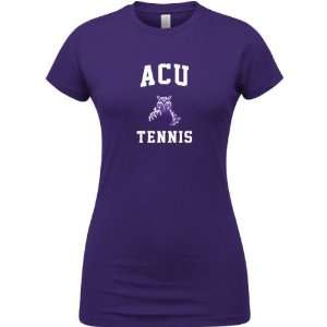   Wildcats Purple Womens Tennis Arch T Shirt