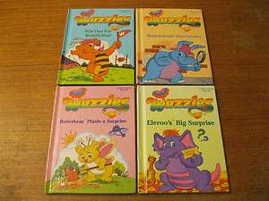 Lot 4 WUZZLES Books Collector Series 1984 HC Disney  