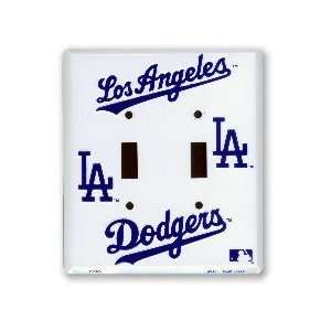  Los Angeles Dodgers double light switch plate Sports 