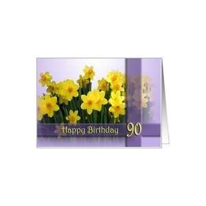  90th Happy Birthday Congratulations Card Card: Toys 