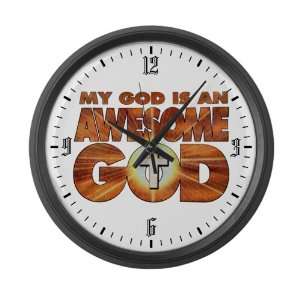  Large Wall Clock My God Is An Awesome God 