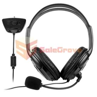 Black Live Gaming Headset With Microphone Mic For Xbox 360 Free 