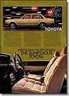 1981 Toyota Cressida 4 Door Sedan Automobile   Print Ad  