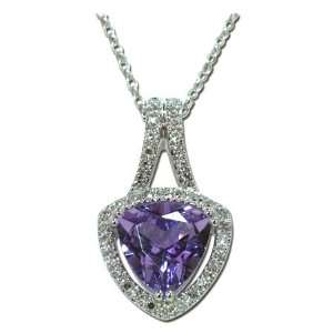 Amethyst Diamond Necklace: Jewelry
