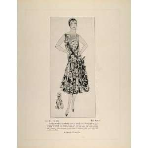   Fashion Haute Couture Dress Berthe   Original Print: Home & Kitchen
