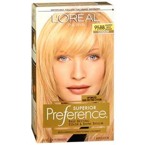 Oreal Superior Preference Hair Color, 9.5BB Lt Beige Blonde  