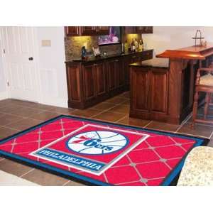  Fan Mats 9371 NBA   Philadelphia 76ers 5 x 8 Area Rug 